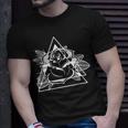 Geometric Rose Gardener Gardening Rose T-Shirt Gifts for Him
