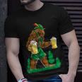 German Bigfoot Sasquatch Lederhose Oktoberfest Costume T-Shirt Gifts for Him