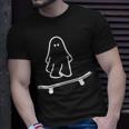 Ghost Skateboard Lazy Halloween Costume Skateboarding T-Shirt Gifts for Him