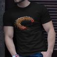 Giant Centipede Pet Lover Creepy Realistic Millipede T-Shirt Gifts for Him