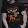 Ginjas Gingerbread Ninjas Ugly Christmas Sweater Meme T-Shirt Gifts for Him
