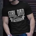 Girl Dad Officially Outnumbered Funny Dad Of Girls Daddy Unisex T-Shirt Gifts for Him