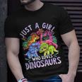 Girl Dinosaurs Pink Girl Loves Dinosaurs Unisex T-Shirt Gifts for Him