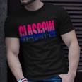 Glasgow Bisexual Flag Pride Support City Unisex T-Shirt Gifts for Him