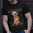 Goldendoodle Christmas Ugly Sweater Dog Lover Xmas T-Shirt Gifts for Him