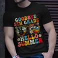 Goodbye 5Th Grade Hello Summer Groovy Fifth Grade Graduate Unisex T-Shirt Gifts for Him