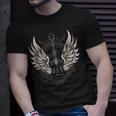 Guitar Wings Vintage Retro 80S Rock & Roll Music T-Shirt Gifts for Him