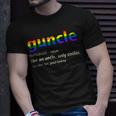 Guncle Definition Gay Lgbtq Pride Month Supporter Graphic Unisex T-Shirt Gifts for Him