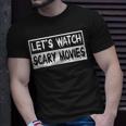 Halloween Lets Watch Scary Movies Scream Horror Halloween T-Shirt Gifts for Him