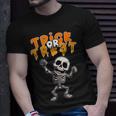 Halloween Spooky Skeleton Trick Or Treat T-Shirt Gifts for Him