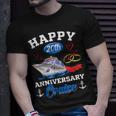 Happy 20Th Anniversary Cruise Funny Wedding Anniversary Unisex T-Shirt Gifts for Him