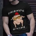 Happy Friendsgiving Thanksgiving Turkey Friends T-Shirt Gifts for Him