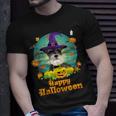 Happy Halloween Schnauzer Dog Pumpkin Witch Ghost Cute Scary T-Shirt Gifts for Him