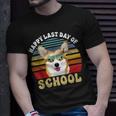 Happy Last Day Of School Corgi Dog Summer Beach Vibe Unisex T-Shirt Gifts for Him