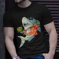 Hawaiian Shark Summer Tropical Luau Party Men Boys Kids Unisex T-Shirt Gifts for Him