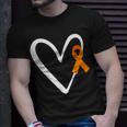 Heart End Gun Violence Awareness Funny Orange Ribbon Enough Unisex T-Shirt Gifts for Him