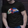 Heart Hands Mexico El Salvador And The Usa T-Shirt Gifts for Him