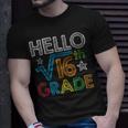 Hello Square Root 16 4Th Grade Back To School Math Nerd Gift Math Funny Gifts Unisex T-Shirt Gifts for Him