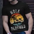 Hola Beaches Funny Aloha Beach Family Summer Vacation Trip Vacation Funny Gifts Unisex T-Shirt Gifts for Him