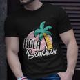 Hola Beaches Palm Tree Beach Summer Vacation T-Shirt Gifts for Him