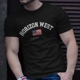 Horizon West Fl Retro American Flag Usa City Name T-Shirt Gifts for Him