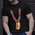 Hot Dog 4Th Of July Funny Necklace Patriotic Food Lover Patriotic Funny Gifts Unisex T-Shirt Gifts for Him
