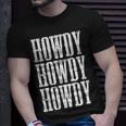 Howdy Rodeo Western Country Southern Cowgirl Cowboy Vintage Unisex T-Shirt Gifts for Him