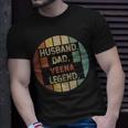 Husband Dad Veena Legend Vintage Fathers Day T-Shirt Gifts for Him