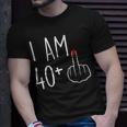 I Am 40 Plus 1 Middle Finger For A 41St Birthday Unisex T-Shirt Gifts for Him