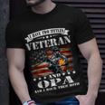 I Have Two Tittles Veteran And Opa Fathers Day Gift Gift For Mens Unisex T-Shirt Gifts for Him