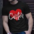 I Love Carter First Name I Heart Named Unisex T-Shirt Gifts for Him