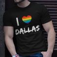 I Love Dallas Gay Pride Lbgt Unisex T-Shirt Gifts for Him