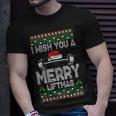 I Wish You A Merry Liftmas Fitness Trainer 1 Unisex T-Shirt Gifts for Him