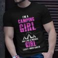Im A Cool Camping Girl Funny Women Hiking Hunting Unisex T-Shirt Gifts for Him