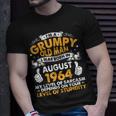 Im A Grumpy Old Man I Was Born In August 1964 Birthday 56 Unisex T-Shirt Gifts for Him