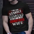 Im An Asshole Husband Of A Smartass Wife Gift For Women Unisex T-Shirt Gifts for Him