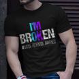 I'm Broken Wear Teal And Purple Suicide Prevention Awareness T-Shirt Gifts for Him
