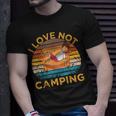 Indoorsy Girls I Love Not Camping Vintage Homebody Mom Girl Unisex T-Shirt Gifts for Him