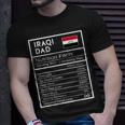 Iraqi Dad Nutrition Facts National Pride Gift For Dad Unisex T-Shirt Gifts for Him