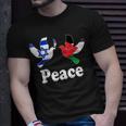 Israel Palestine Peace Friendship Pigeons T-Shirt Gifts for Him