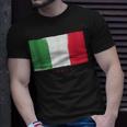 Italian Roots Flag Soccer Sports European Pride Unisex T-Shirt Gifts for Him