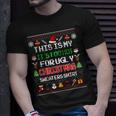 This Is My It's Too Hot For Ugly Christmas Sweaters Pixel T-Shirt Gifts for Him