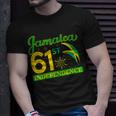 Jamaica 61St Independence Day Celebration Jamaican Flag Unisex T-Shirt Gifts for Him