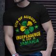 Jamaican Independence 6Th August 1962 Jamaican Flag Unisex T-Shirt Gifts for Him