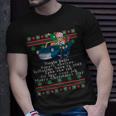 Jingle Joe Biden Santa Trump Ugly Christmas Sweater T-Shirt Gifts for Him