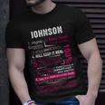 Johnson Name Gift Johnson V3 Unisex T-Shirt Gifts for Him