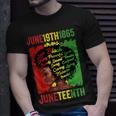 Junenth Is My Independence Day Black Queen Black Pride Unisex T-Shirt Gifts for Him