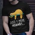 Just 5 More Minutes Tree Sloth Lazy Sleeping Unisex T-Shirt Gifts for Him
