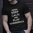 Keep Calm And Play Harmonica T-Shirt Gifts for Him