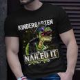 Kindergarten Nailed ItRex Dinosaur Graduation Cap Gown Unisex T-Shirt Gifts for Him